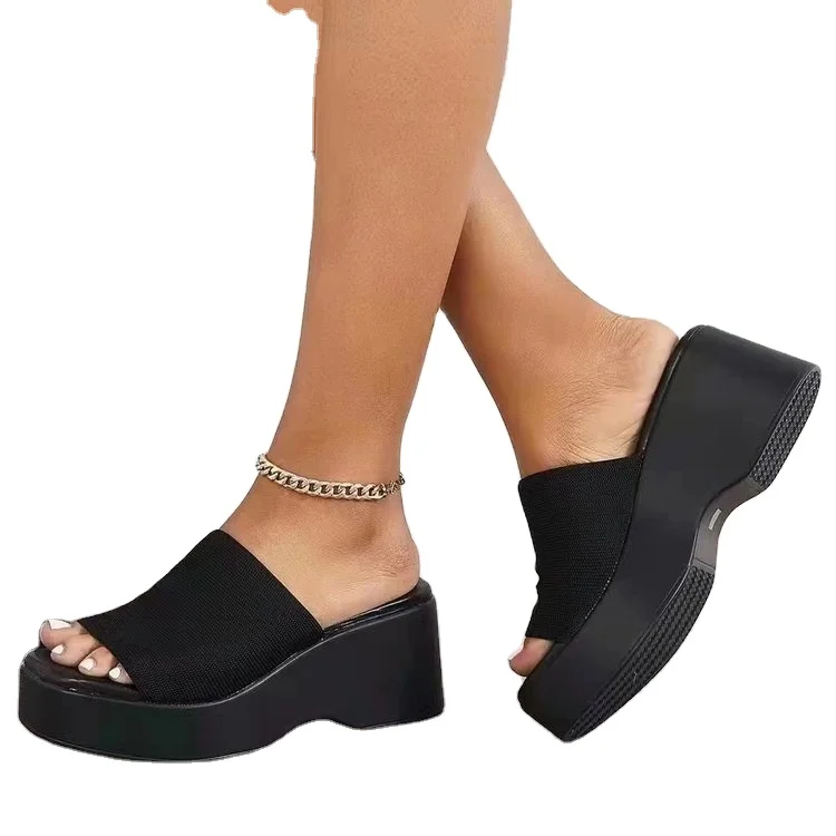 New Large Solid Fish Mouth Beach Sandals D21 Casual Open Toe with Thick Sole Massage Feature for Summer Winter Spring Autumn