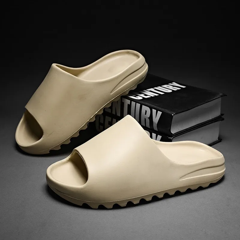 2024 Coconut EVA Slippers for Men Women Open Toe Design with Poop-Like Texture Summer Cool Outerwear Thick-Soled Summer Slippers