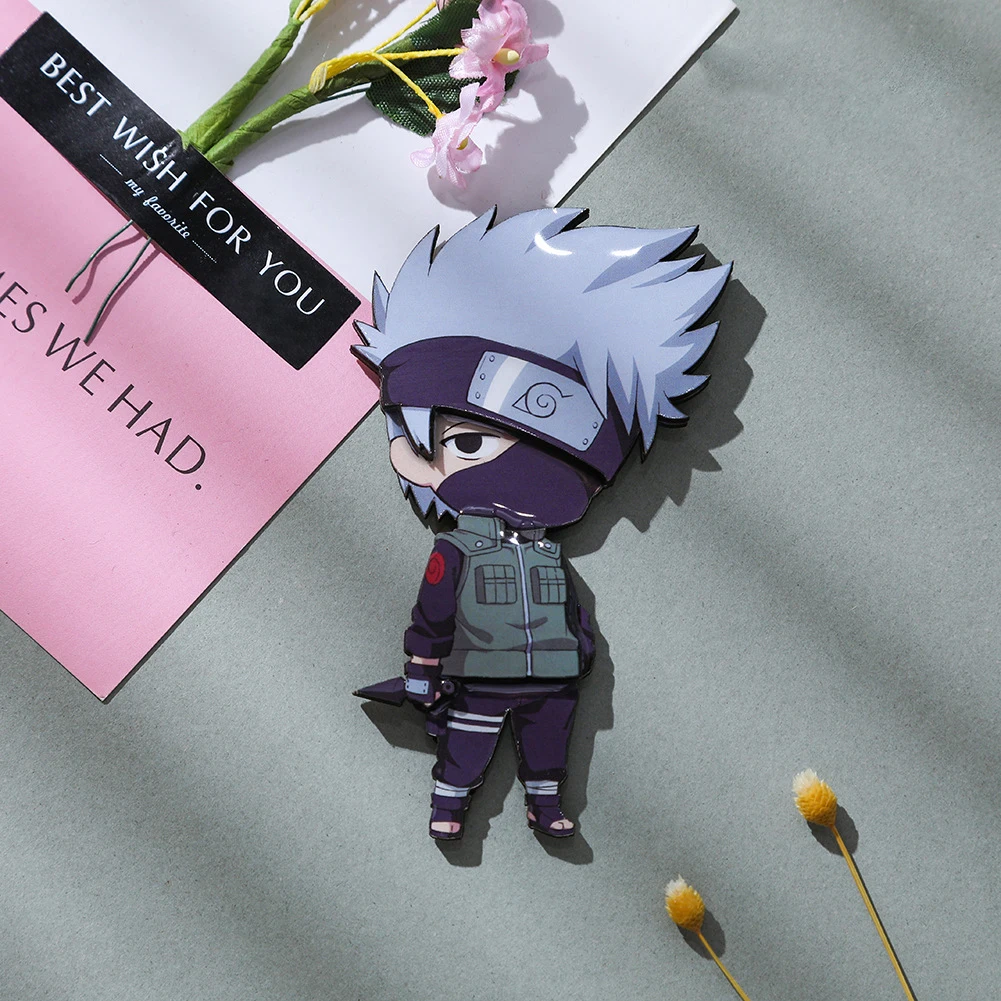 9 design Wooden Refrigerator magnets for Anime Ninja Uzumaki Akatsuki Itachi fans