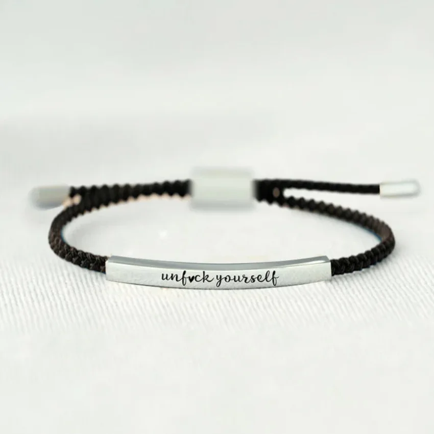 Новый бессвязный браслет UNF CK YOURSELF Fashion сотня счастливый персонализированный
