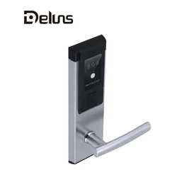 Deluns door lock security used online smart electronic deadbolt rfid cards hotel locks management M1 system for sale