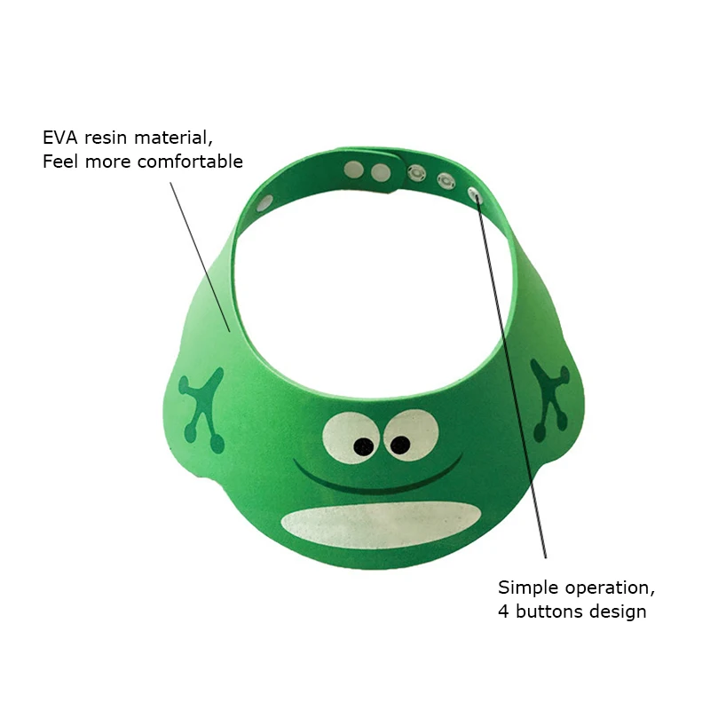 Adjustable Baby Shower Hat Toddler Kids Shampoo Bathing Cute Cartoon Shower Cap Wash Hair Shield