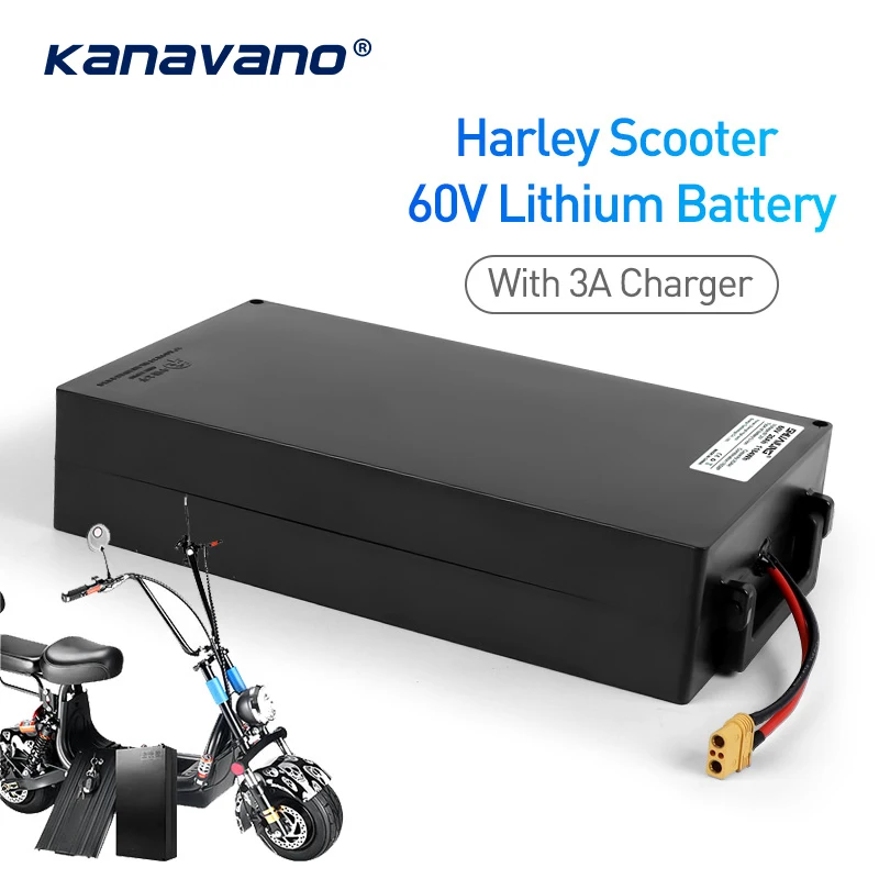 E-bike Battery 60V 12Ah 18650 li-ion battery pack 1500W BMS protection 30A Electric Scooter Citycoco
