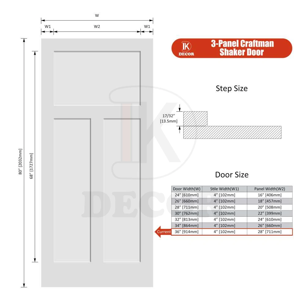 30 x 80 White primer Room pre hung solid wooden slab sliding shaker interior doors for houses
