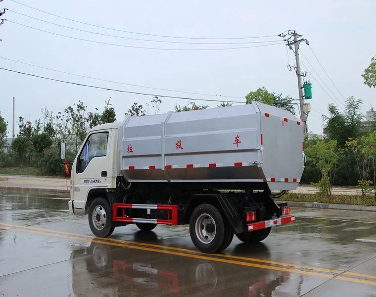 china hydraulic Side-trailer garbage truck