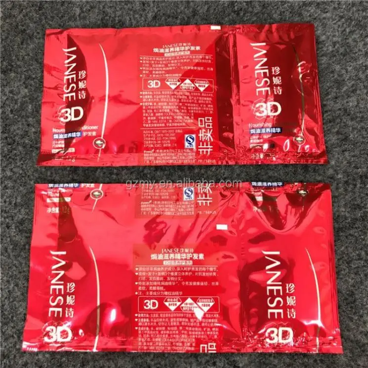 New Automatic Black Hair Dye Shampoo bath lotion Twin Double Material Sachet Packaging Machine