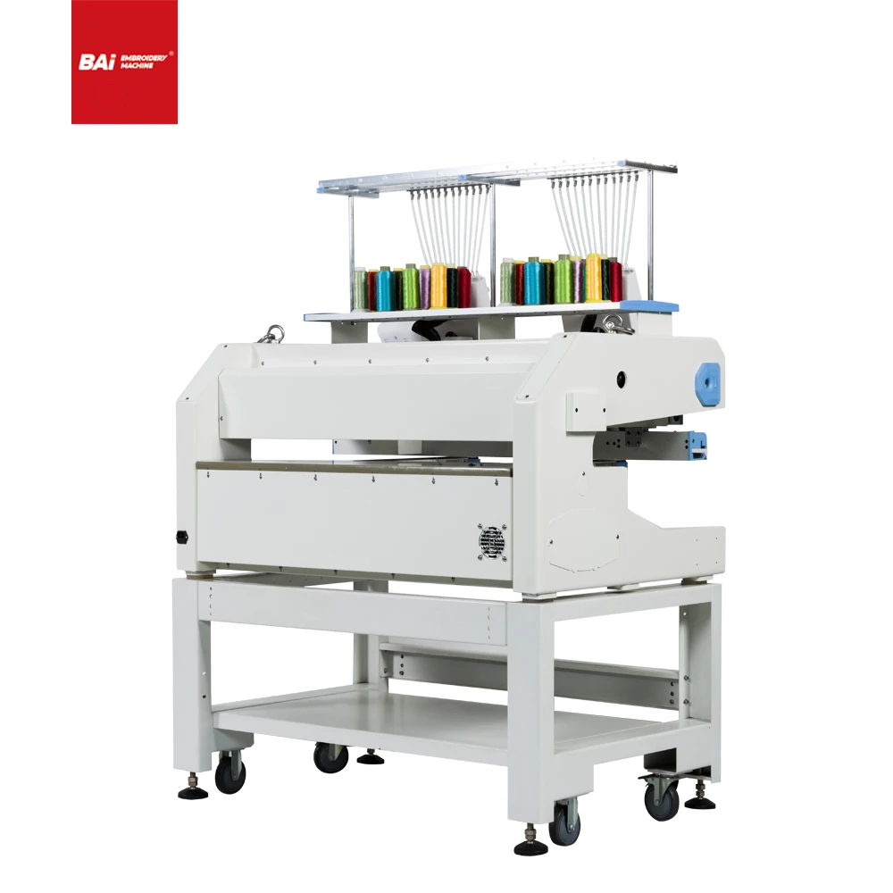 
The most popular well-known high-speed 2 head 12-needle multifunctional computerized embroidery machine 