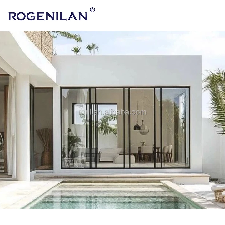 Terrace Energy Efficiency Glazed Lift Slide Door Aluminum Commercial French Luxury Large Glass Sliding Door