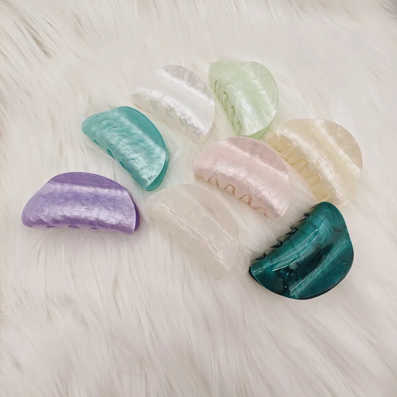 Colorful Barrettes Butterfly Shape French Design Hair Clips Fashion Large Acrylic Hair Claw Clips for Women