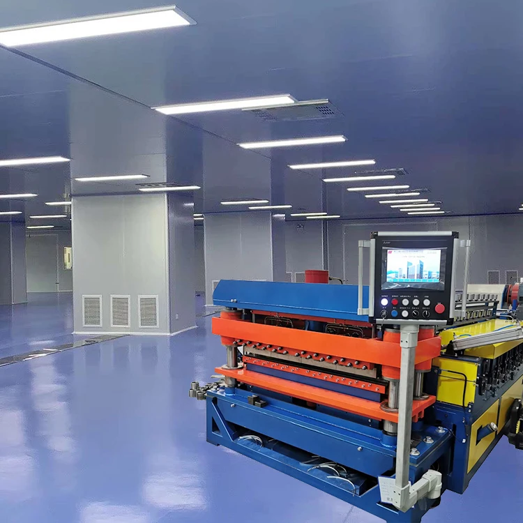 Automatic  Pharmaceutical Cosmetic Cleanroom Prefabricated Clean Room Sandwich Panel Equipment Production Line