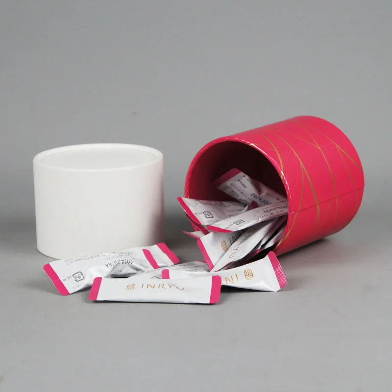 Probiotic Packaging Paper CanistersEnvironmentally FriendlyRecyclableCustomisedBiodegradableFood Grade Paper Cylinders