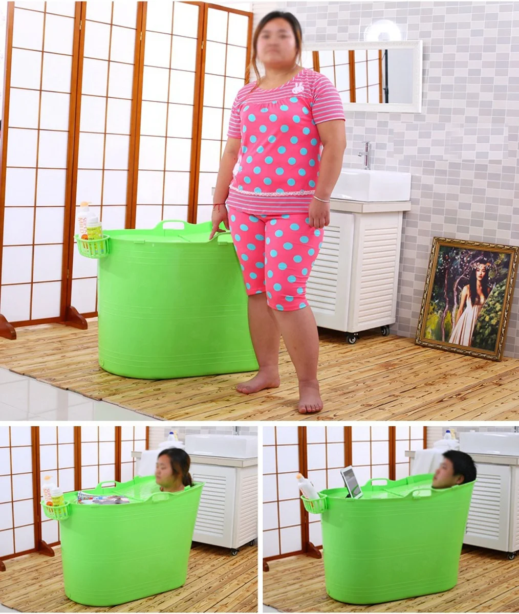 Simple one person hot tub indoor massage bathtub plastic bathtub