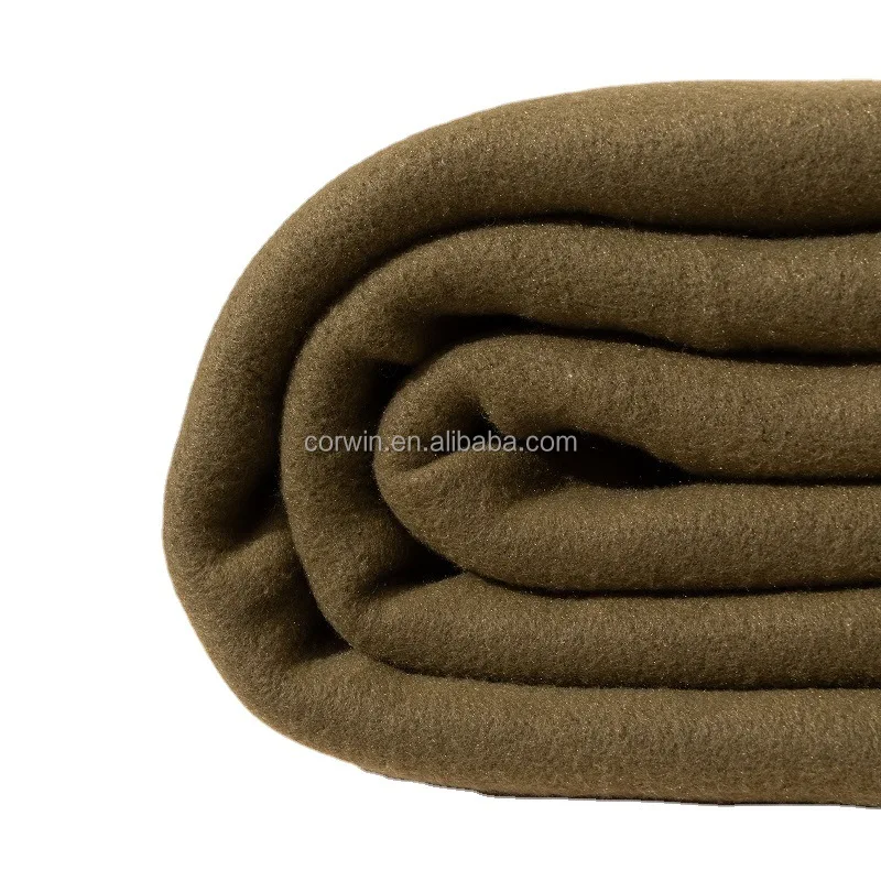 double layer high quality warm blanket olive green blanket  for  bed room asexual