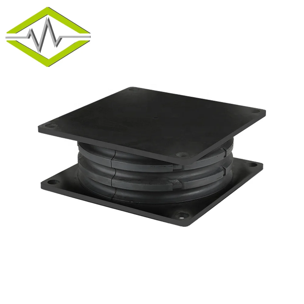 Large loading weight anti vibration rubber mount for plate