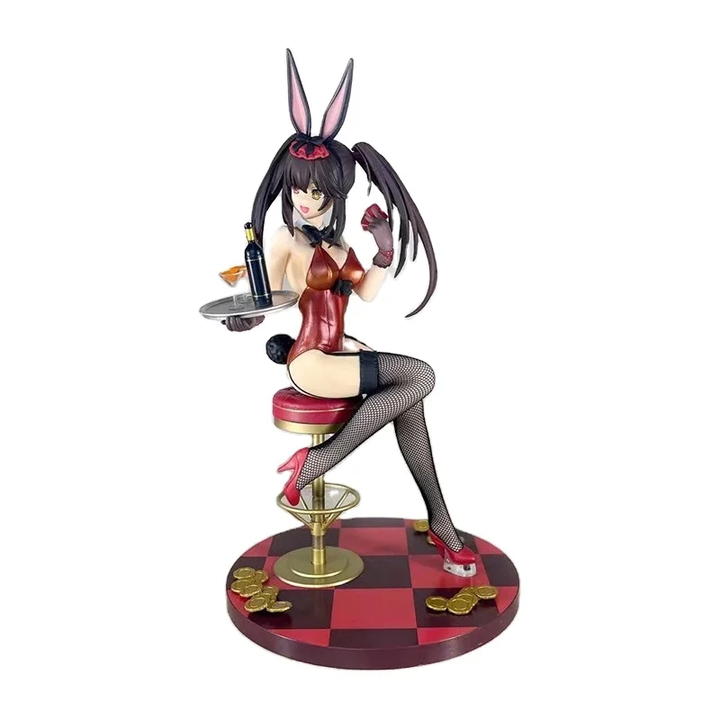 Japanese Anime Date A Live Kurumi Tokisaki 1/7 Scale Figure Bunny Ver. Toys Model Collection Doll Gift PVC Action Figure