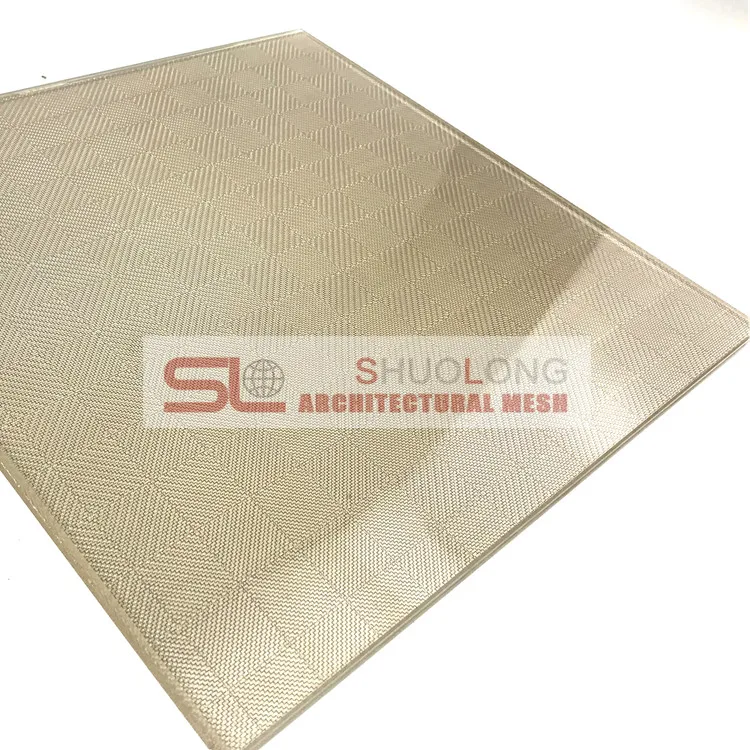 SHUOLONG Decorative Glass Art Mesh&Laminated Glass Metal Mesh