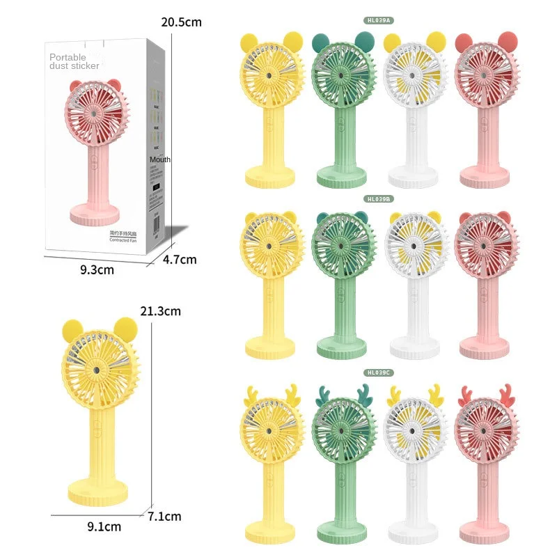 Battery Portable Water Spray Mist Fan Electric USB Rechargeable Handheld Mini Fan Cooling Air Conditioner Humidifier Fan