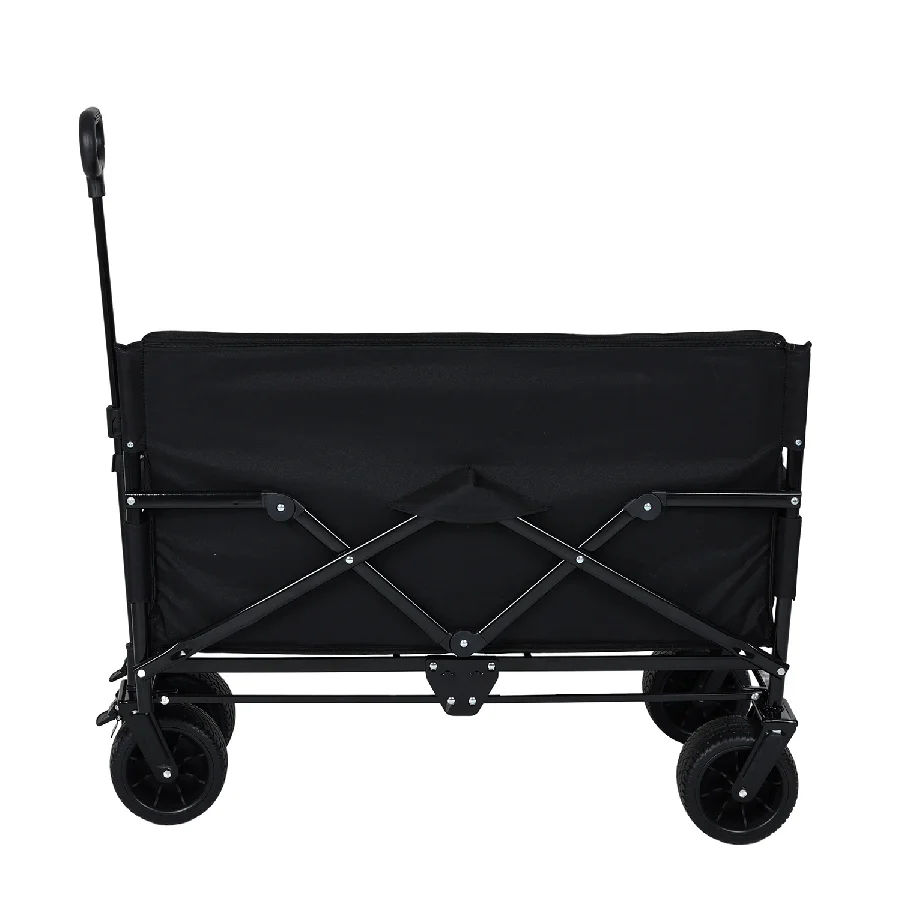 NPOTNew Camping Wagon Heavy Duty Oxford Fabric Multifunction Trolley With Polyvinyl Chloride Coating Adjustable Handle