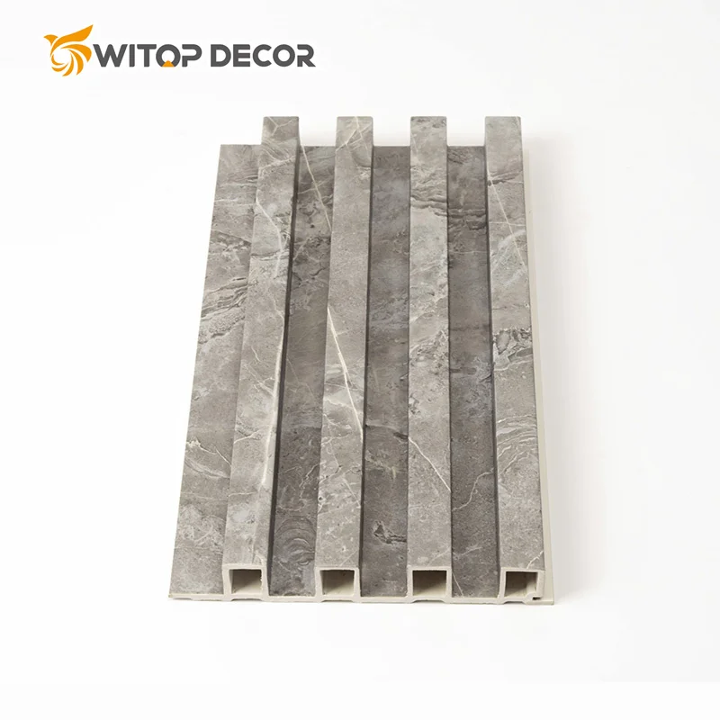 Quick Installation Entrance Tv Grille Background For Home Decor Pvc Fluted Wood Panel Wpc