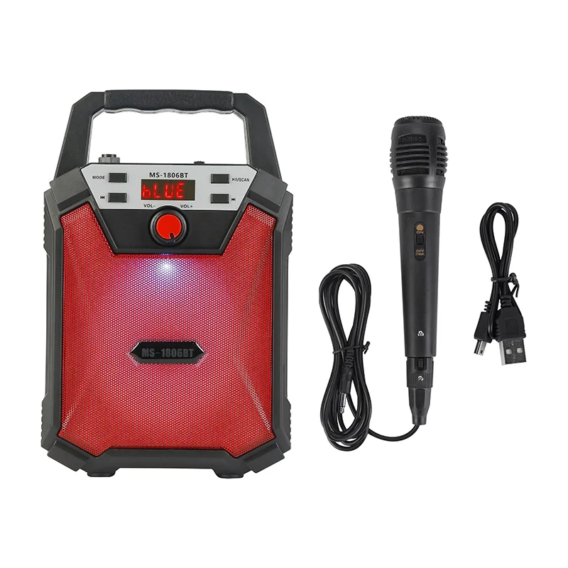 
2021 new Arrival 5-inch network series MS-1806BT Wireless portable speaker TF,USB,FM karaoke speaker 