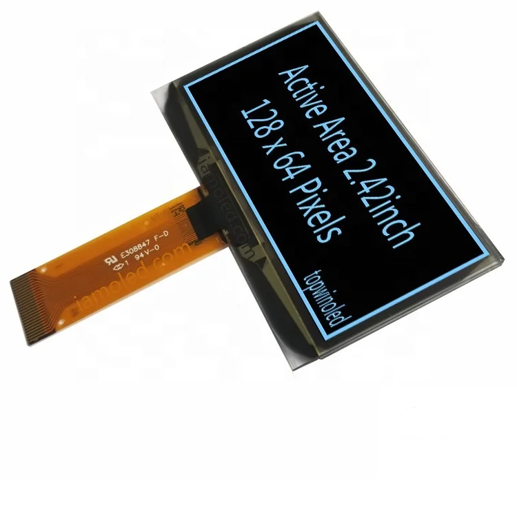 2,42 '2,42 дюйма 2,4 128x64 Тип разъема 24pin средства ухода за кожей стоп синий oled дисплей UG-2864ALBPG01 IIC SPI параллельный интерфейс ssd1309