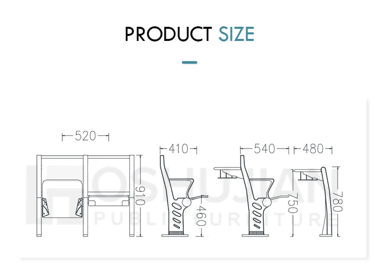 Sale furniture used high school student desk and chair university classroom sets