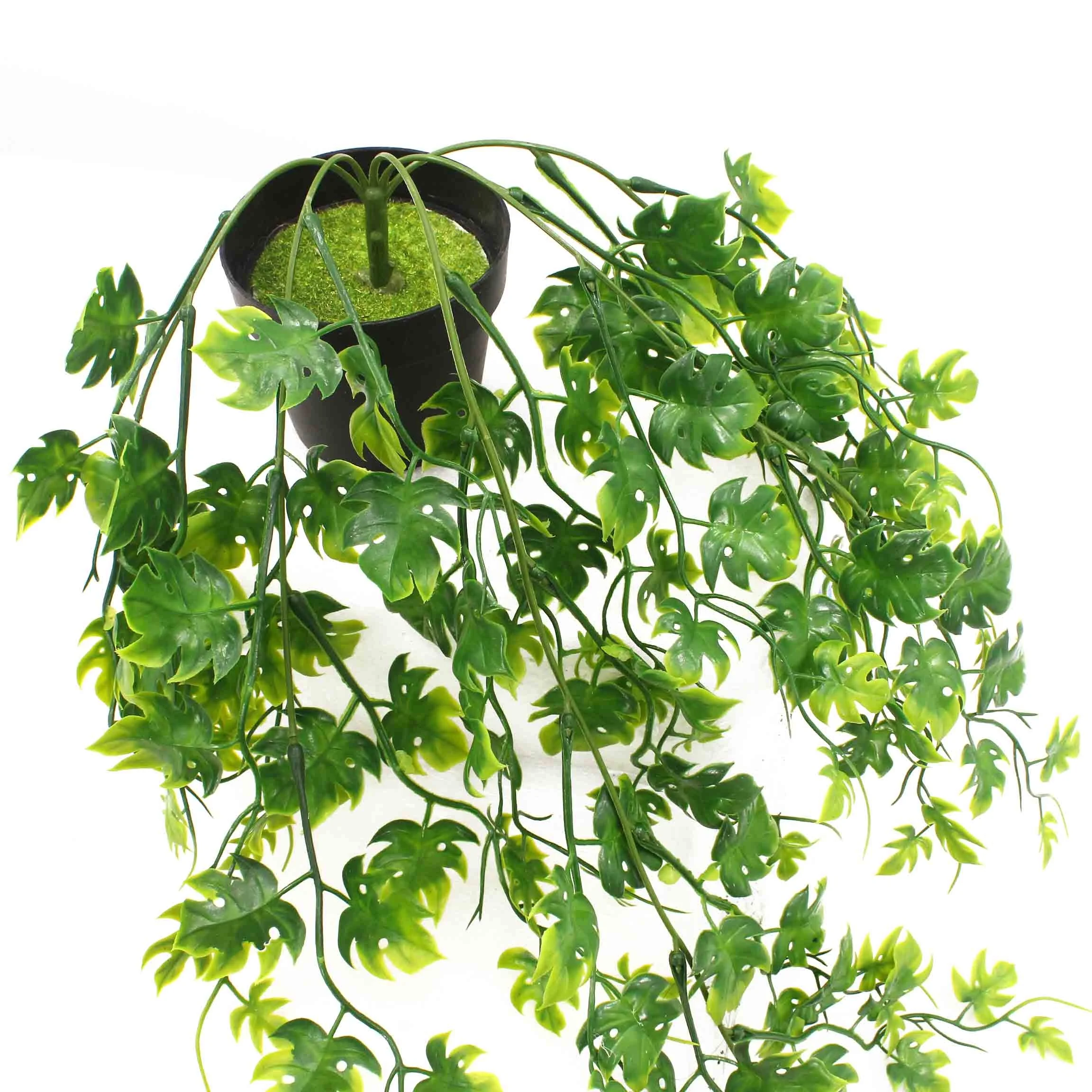 Tizen Manufacturer Wholesale Factory Price Foliage Wall Hanging Plants Wisteria  Artificial Ivy Vines