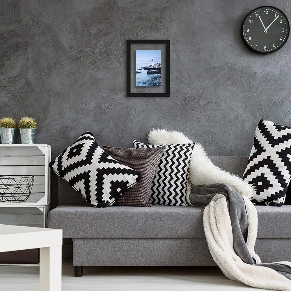 New Photo Frame Classical Picture Frames Black Suitable For Gallery And Living Room Hung On The Wall Or Placed On The Table Top