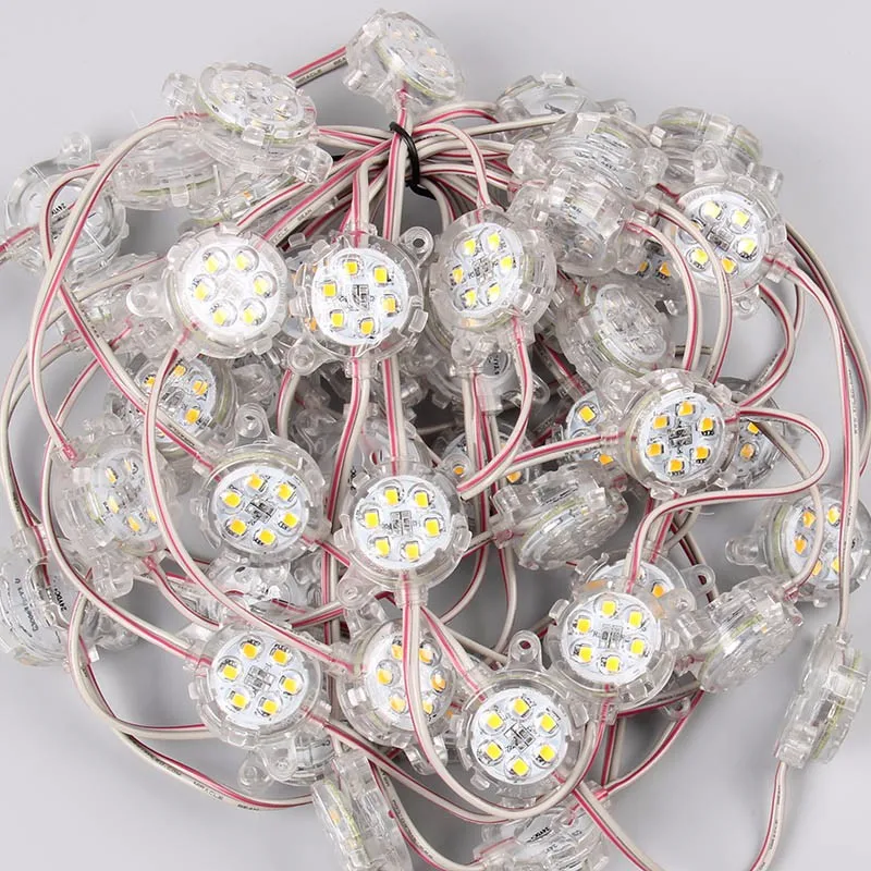30mm 40mm  Dmx addressable led pixel string Point  Full Color RGB Programmable  Permanent  Lighting christmas lighting track