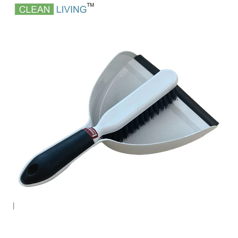 Dustpan and Brush Set with soft lip for Table Cleaning