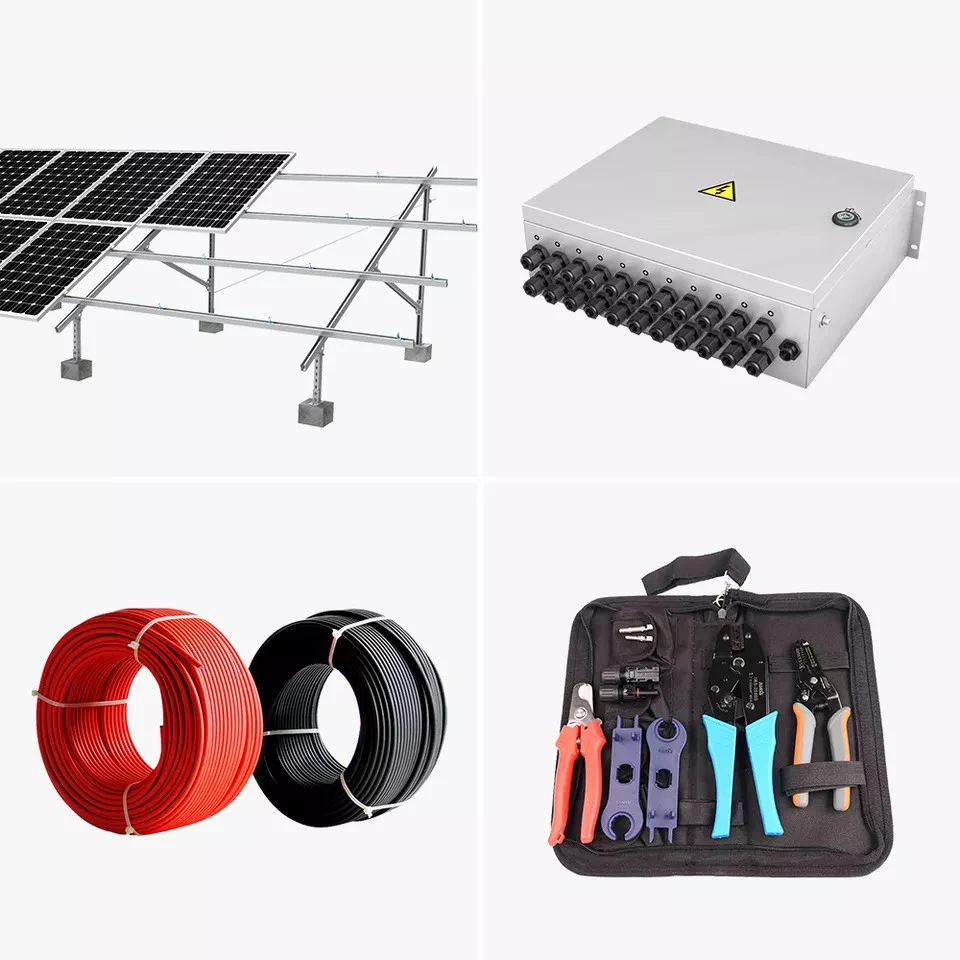 Complete set solar energy system 30KW 50KW 100KW 200KW hybrid solar system