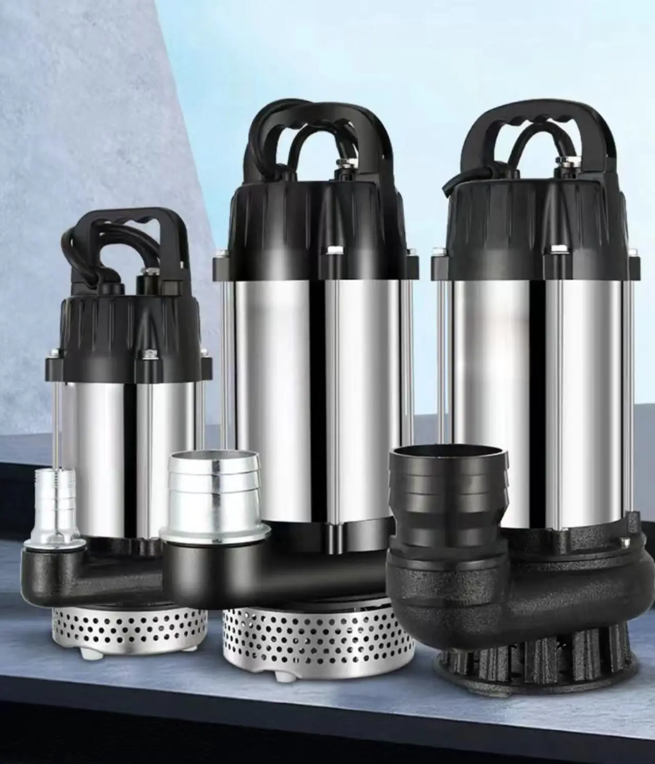 RANKING FL-94 Large Flow Smart Brushless Motor Submersible Water Pump 22m Head 48v 60v 70v automatic Stop When Water Dry
