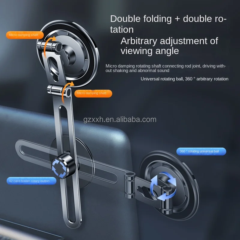 New Magnetic Car Mobile Phone Holder Metal Adjustable Holder Stand Universal Laptop Cell Phone Magnet Car Phone Mount