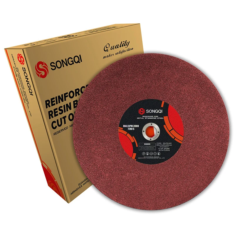 SONGQI 14 Inch 355x2.5/3.2x25.4/32mm Abrasive Cutting Disc Cut off Wheel for Metal Cutting disc