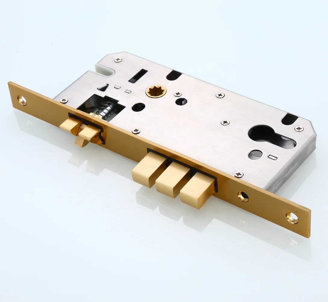 
High-Grade Solid Brass Lock European Luxury Indoor Silent Pure Copper Lock for Home, Office, Hotel, Gate Anti-Theft Door Locks 