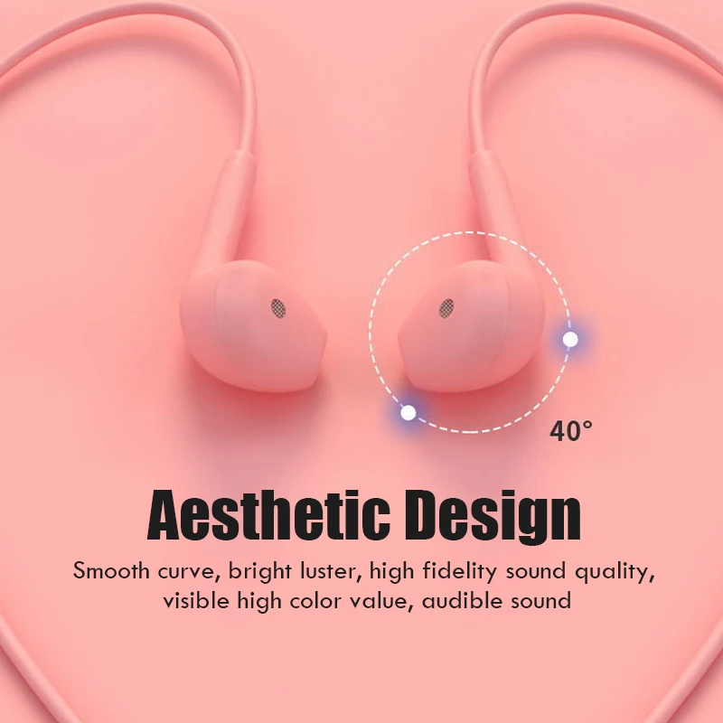 
Delicate Frosting Feel Cheap Earphones 3.5mm Wide Compatibility Ear Phones Wired Available in 8 Colors Macaroon Earphone 