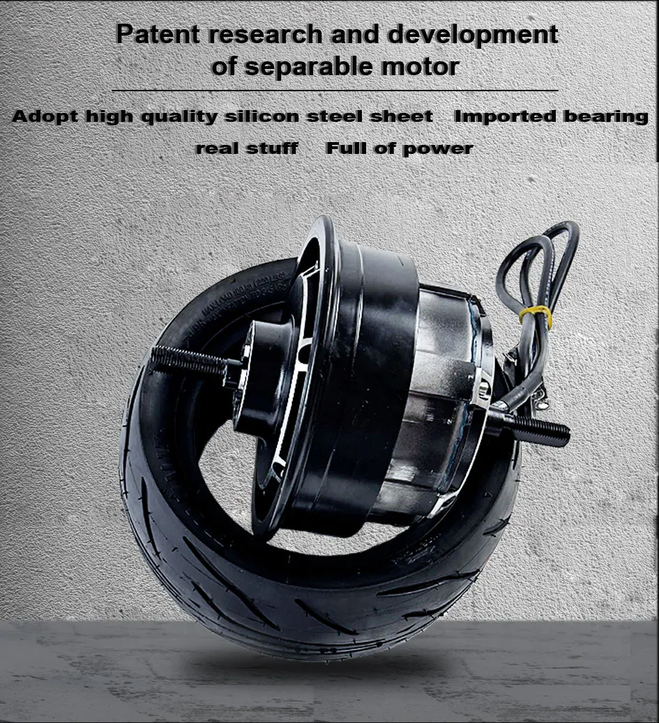 10 inch 48v 72v 2000w 5000w 100km/h high speed fat tire hub motor for electric scooter