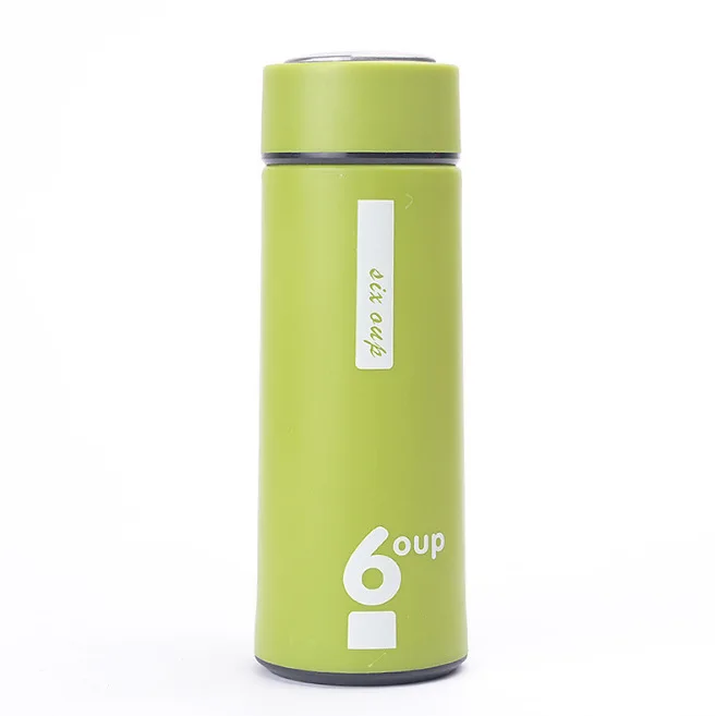 Hot Sale 450ml Creative Straight Insulated Glass Bottle Portable Outdoor Traveling Student Advertising Cup