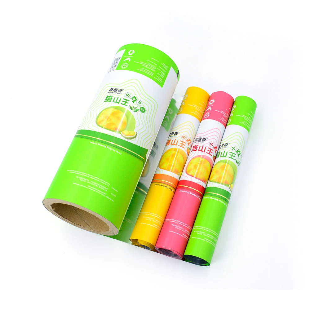 Free Sample Laminated Material Rollstock Custom Printed Plastic Packaging Film Roll Mylar Sachet Food Foil Plastic Film Roll