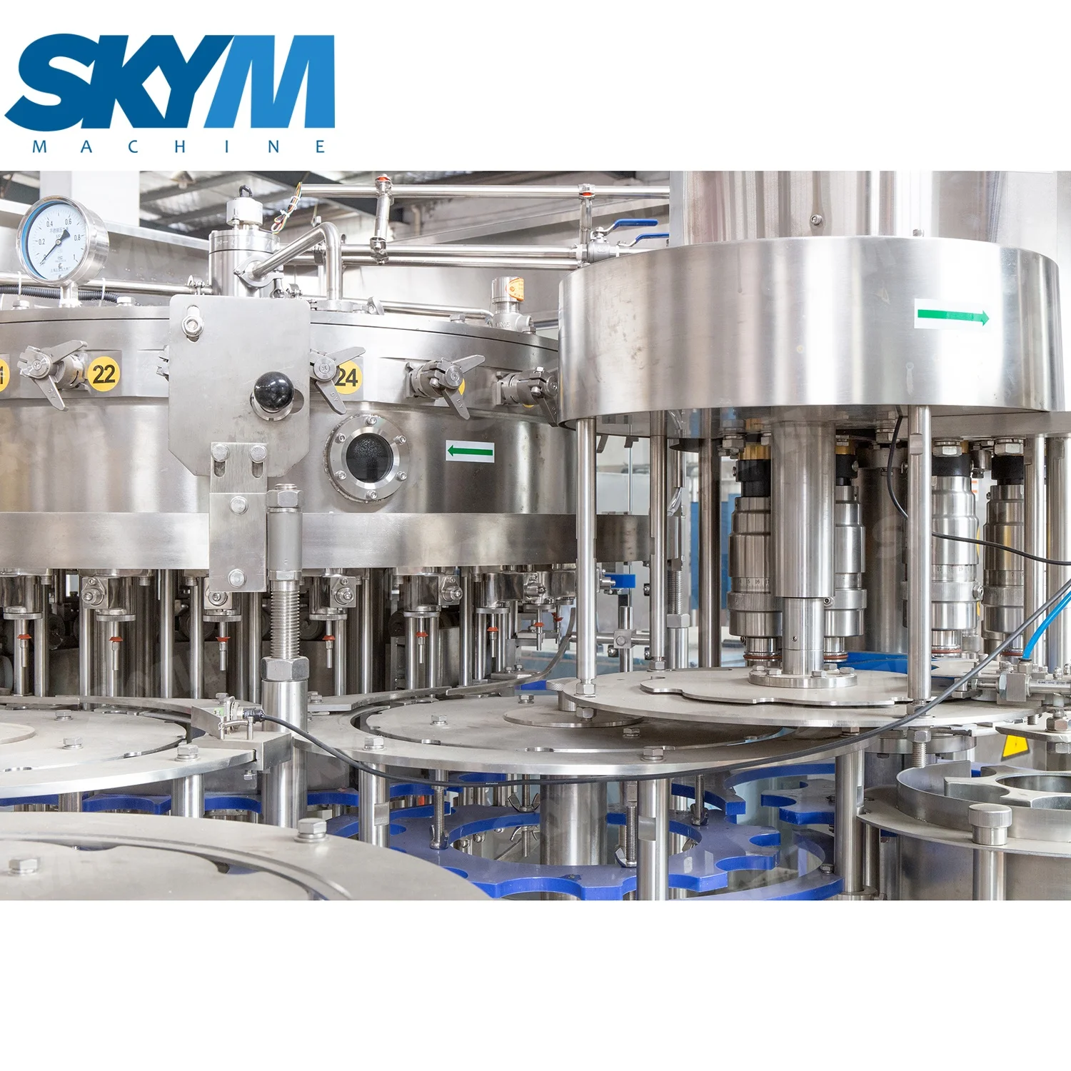 Wholesale Price 8000BPH Automatic PET Glass Bottled Carbonated Water Juice Beverage Bottle Filling Sealing Machines Production