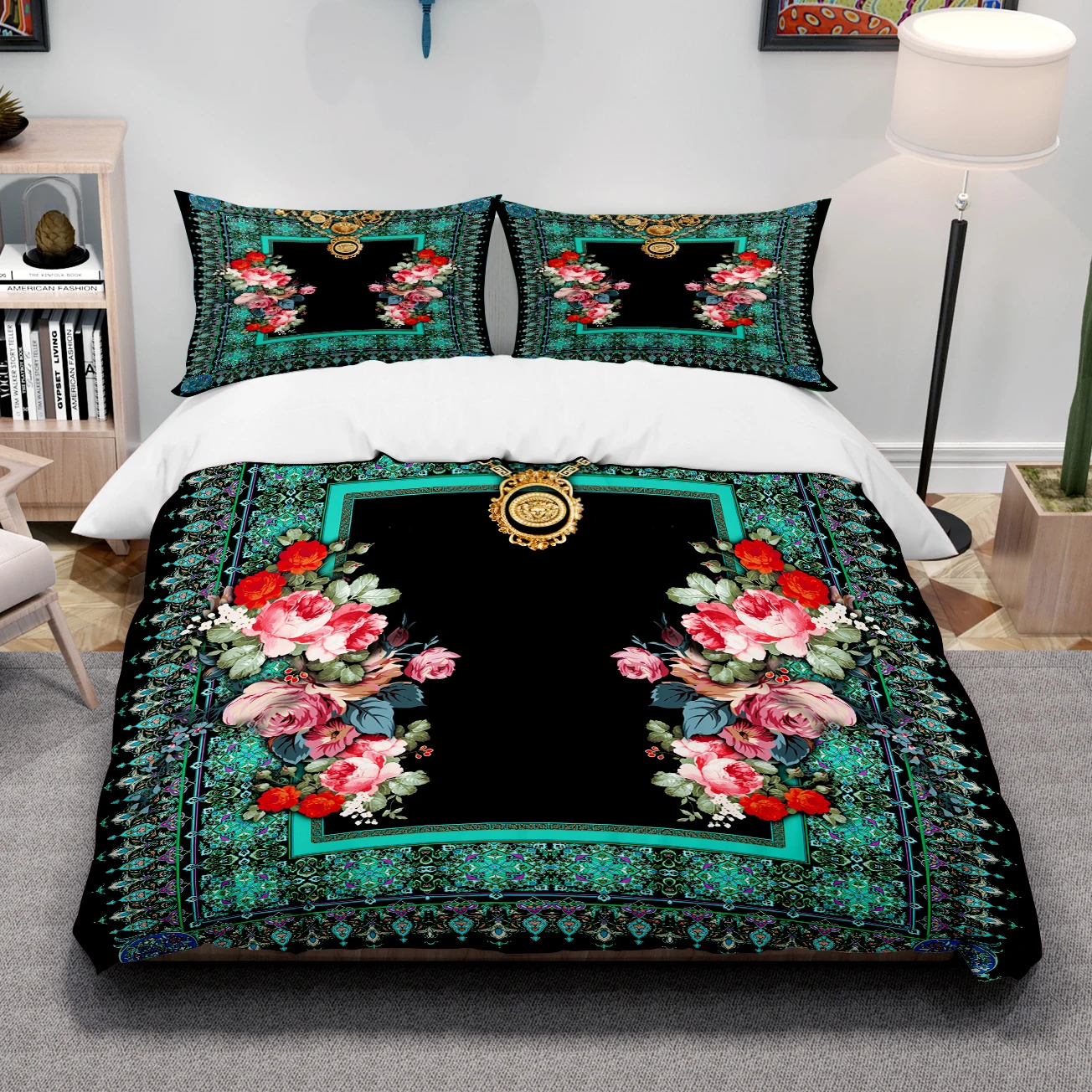 screen print bed sheets Hot Sale Luxury 3D Polyester Microfiber Printed Colorful Duvet Cover Sets funny bulk bed sheets
