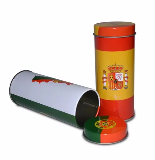 High quality cylinder vodka wine bottle tin can drinking liquor tin can packing