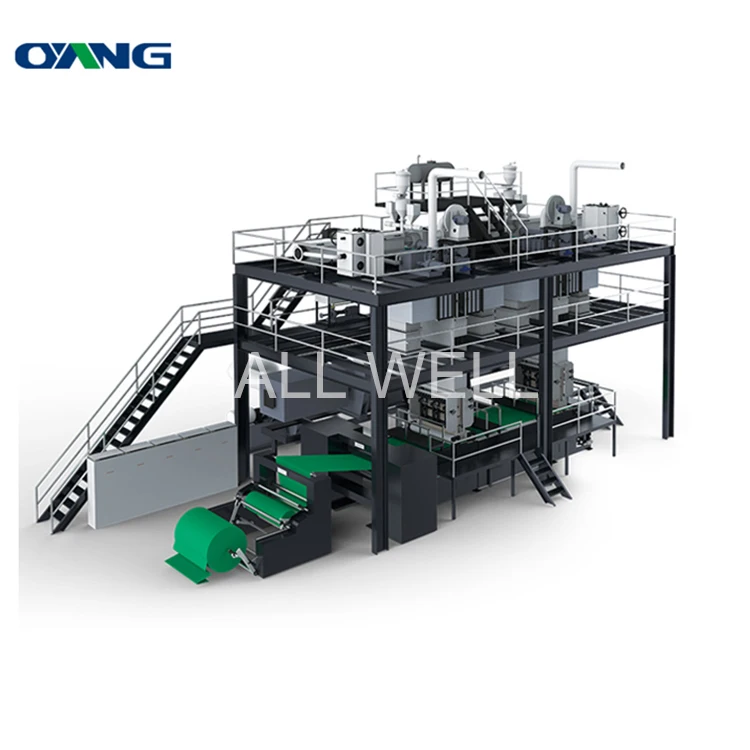 High quality automatic non woven fabric making machine, multi-functional spunbond production line