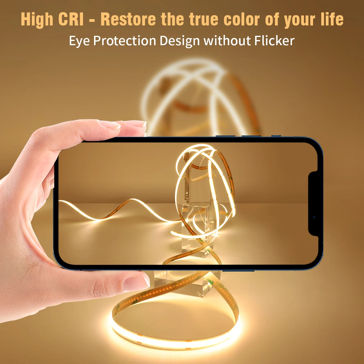 Wholesale Smart COB LED Strip Lights IP65 DC5-24V LED RGB Flexible Neon Strip Light DIY Bar APP Control Music Living Room Decor