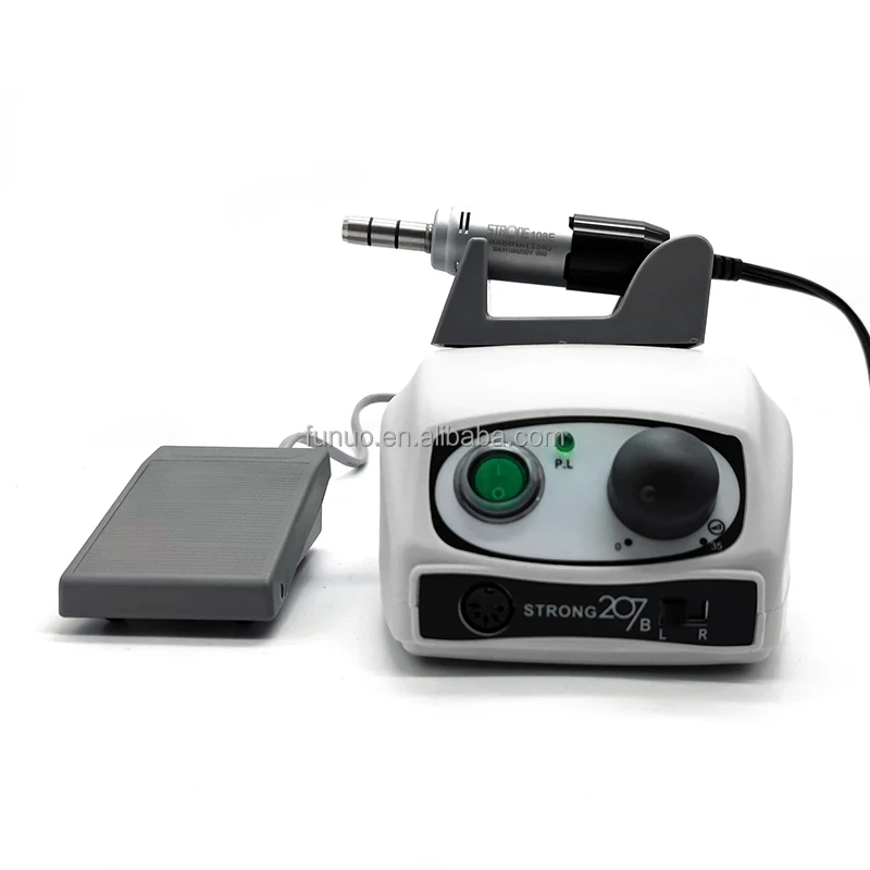 Dental Lab Micromotor Strong 207 207b Nail Drill Micro Motor Hair Transplant Machine 35000rpn With E Type Handpiece