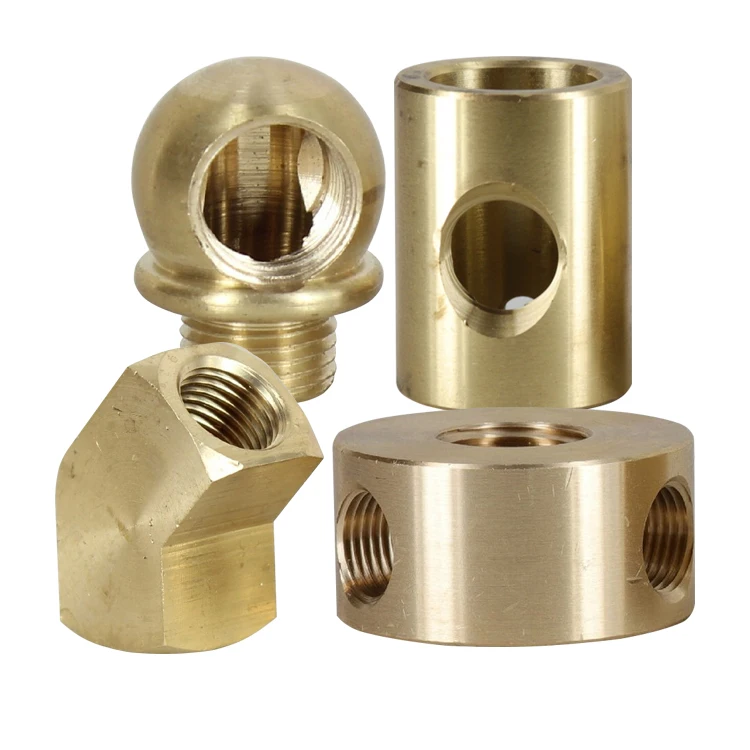 Custom brass lamp arm back part geometric ball disk straight lamp armback