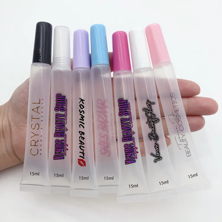Lip gloss tube custom-made private logo 15ml extruded tube tube in plastic container