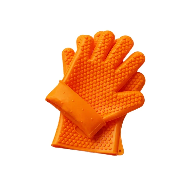 silicone grill glove Use as BBQ Meat Turner or Oven Mitts Insulation and anti-scald food silicone oven gloves
