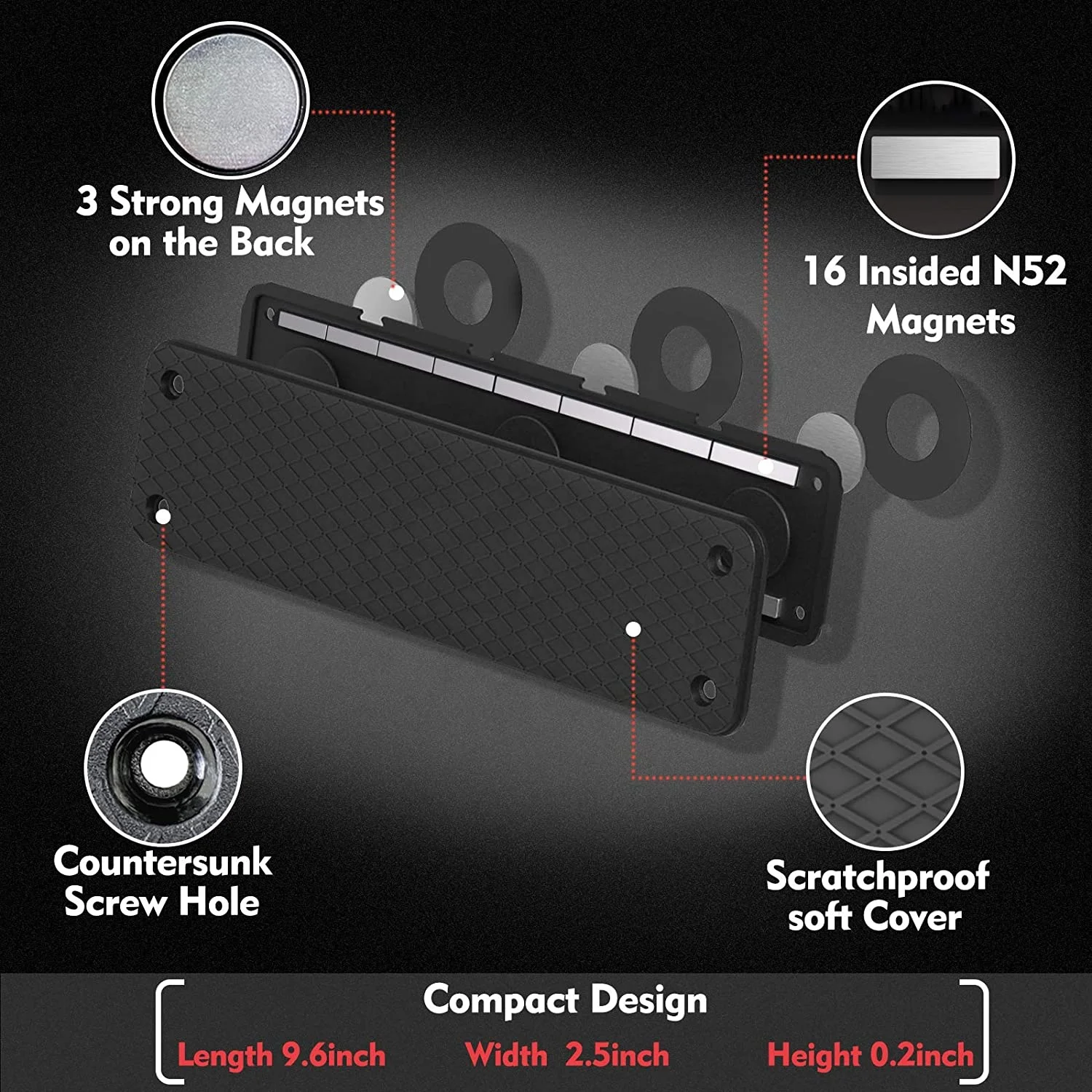 Magnetic Ammunition Holder Gun Magnet Double Sided,Gun Magazine