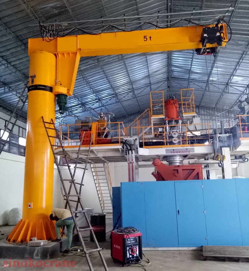 New Design Remote Control VVVF Stepless Speed Wire Rope Hoist Jib cantilever Crane